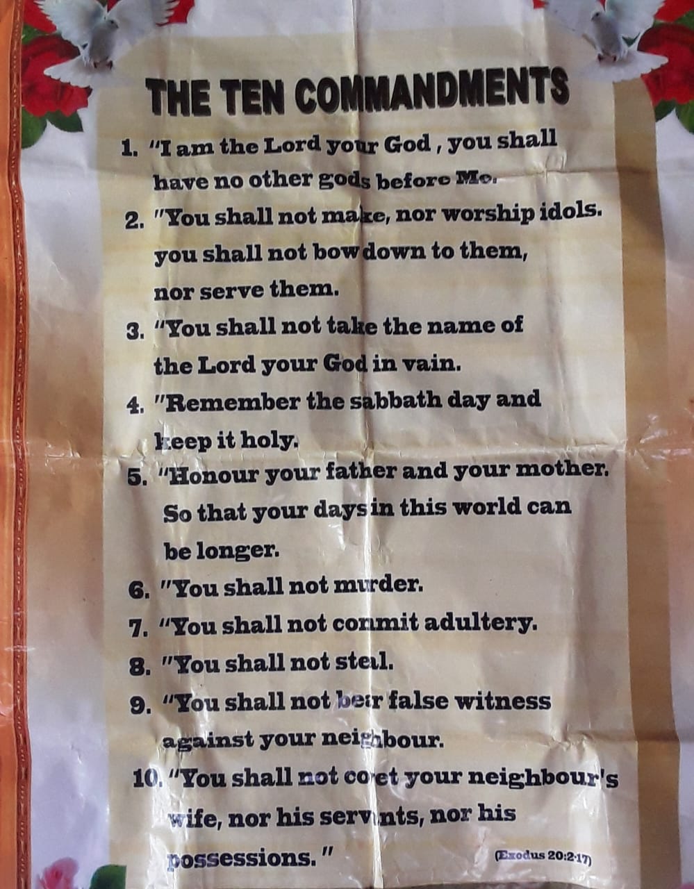 the ten commandments